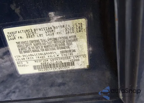 2008 Nissan Sentra 2.0 из США, поврежденный, VIN 3N1AB61E08L644854